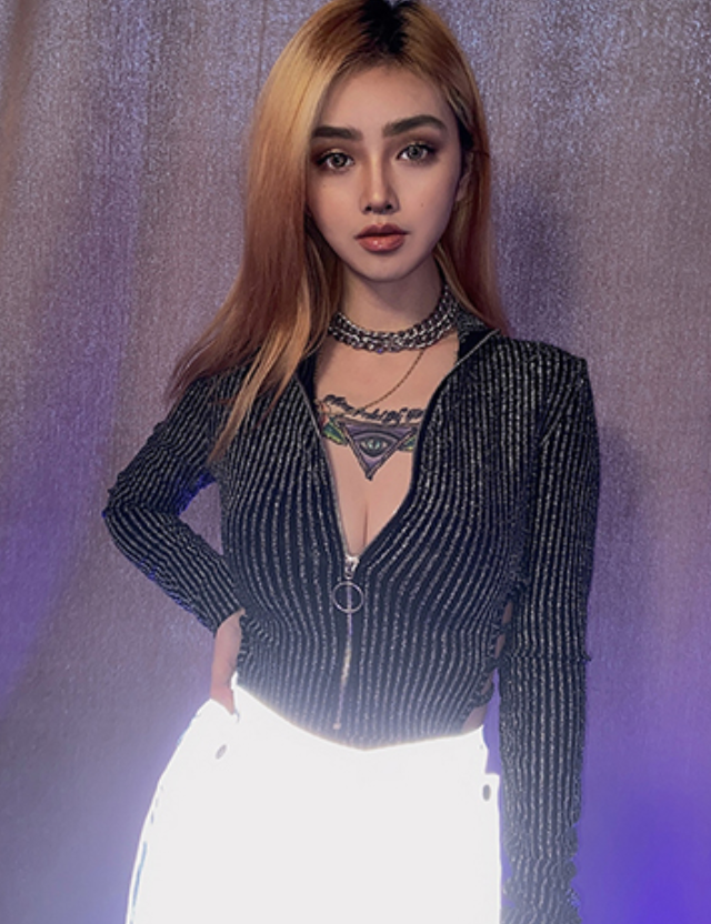 New Women's Long Sleeve Turtleneck Bodysuit, Stylish