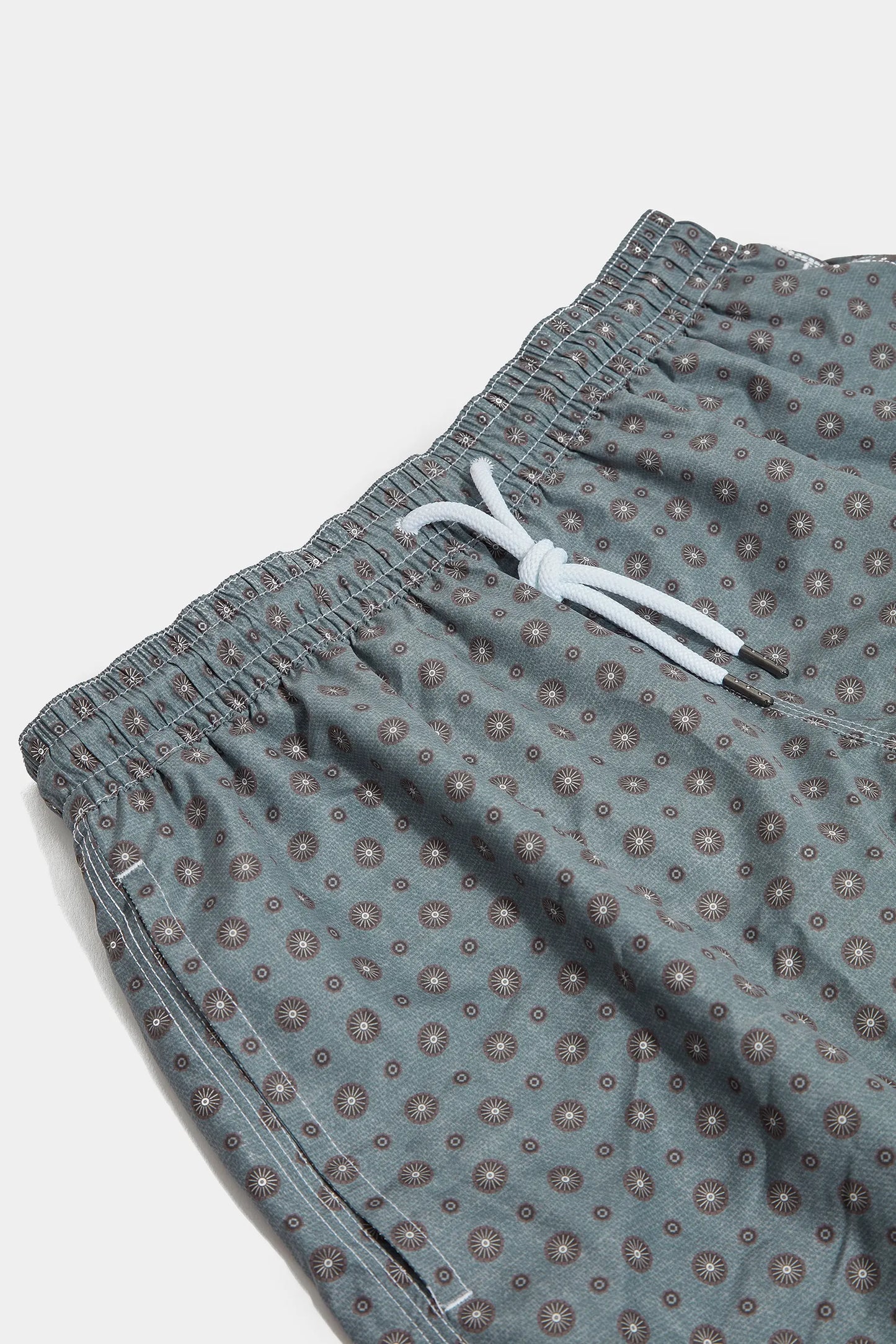 Green fancy swimshorts - Made in Italy