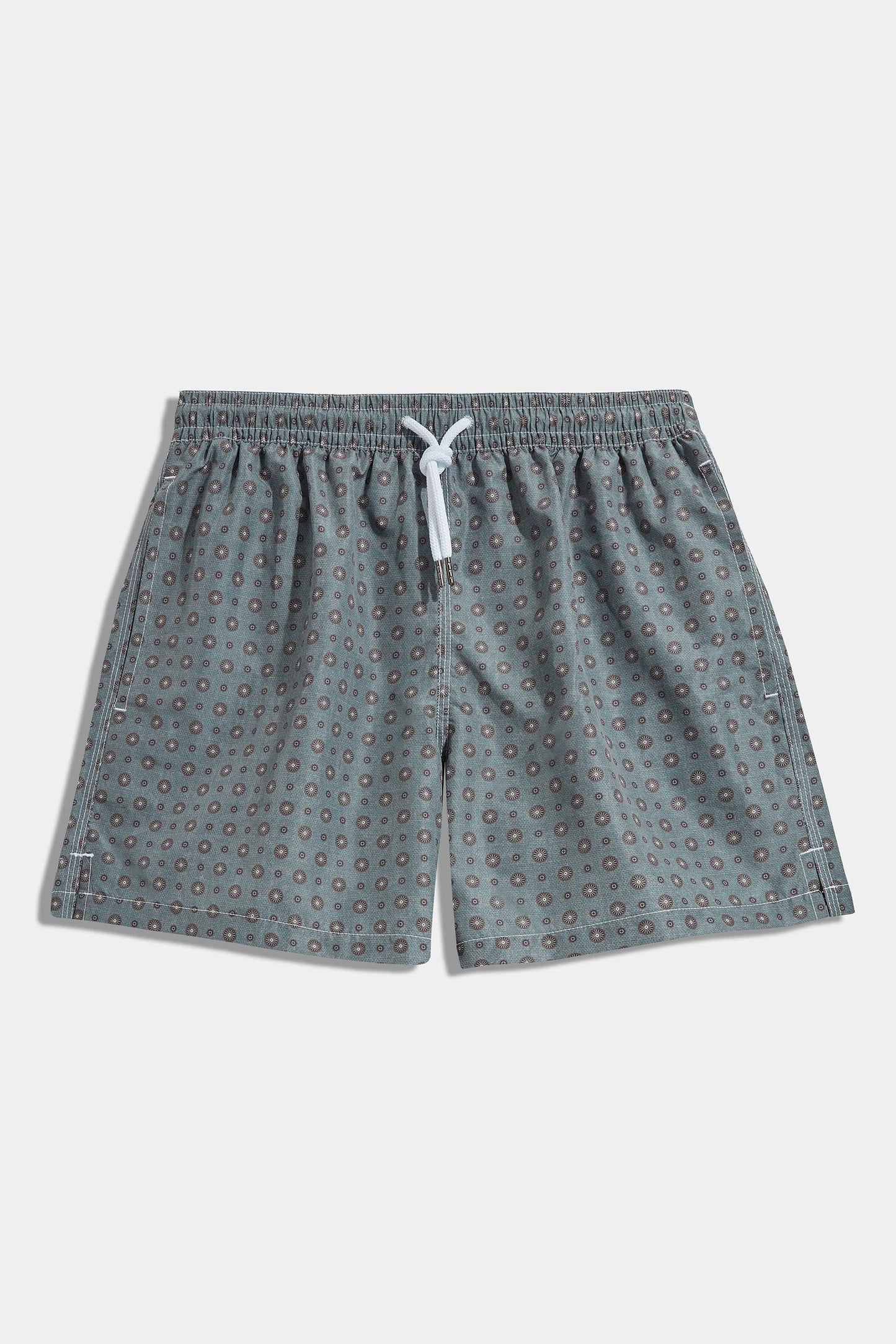Green fancy swimshorts - Made in Italy