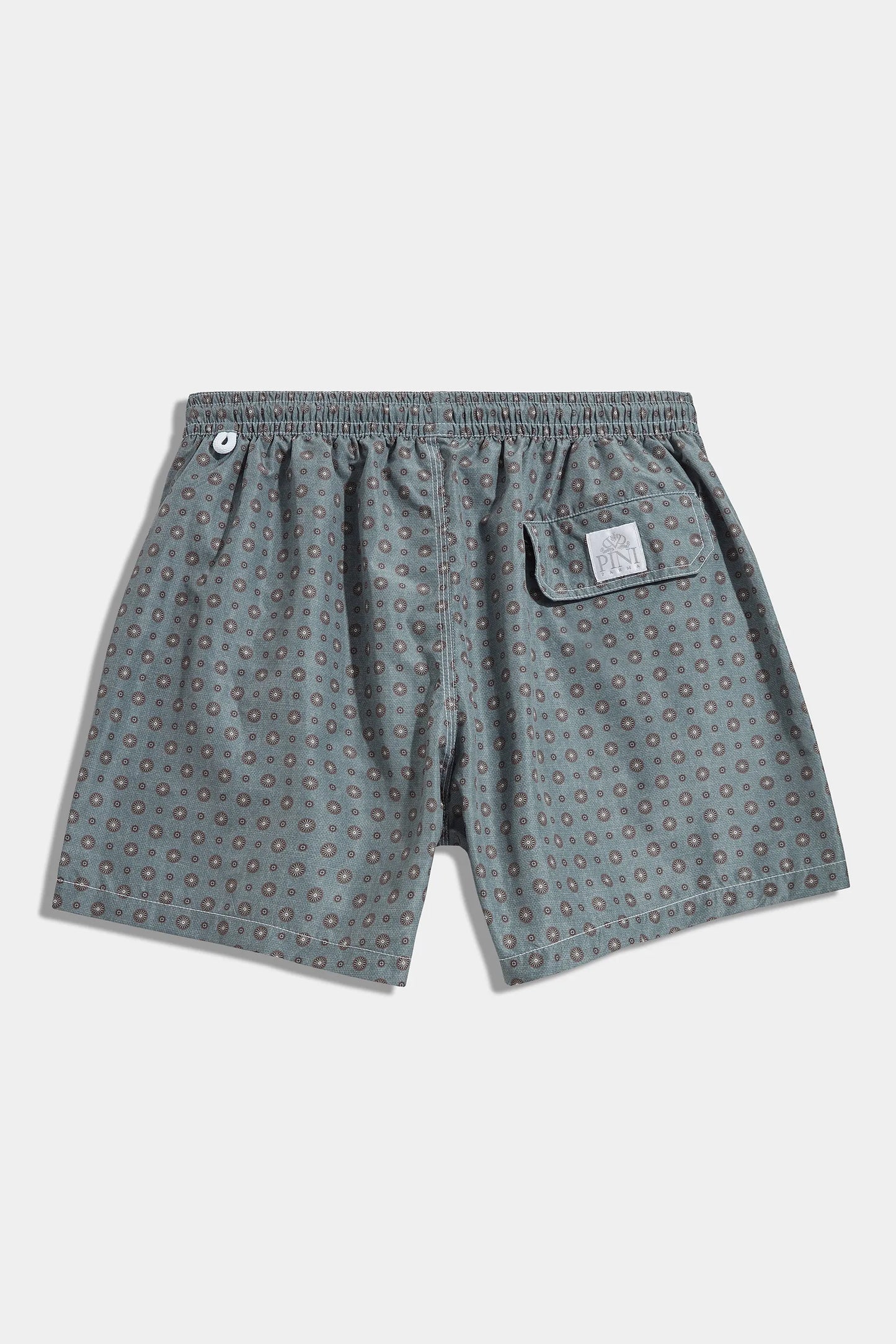 Green fancy swimshorts - Made in Italy