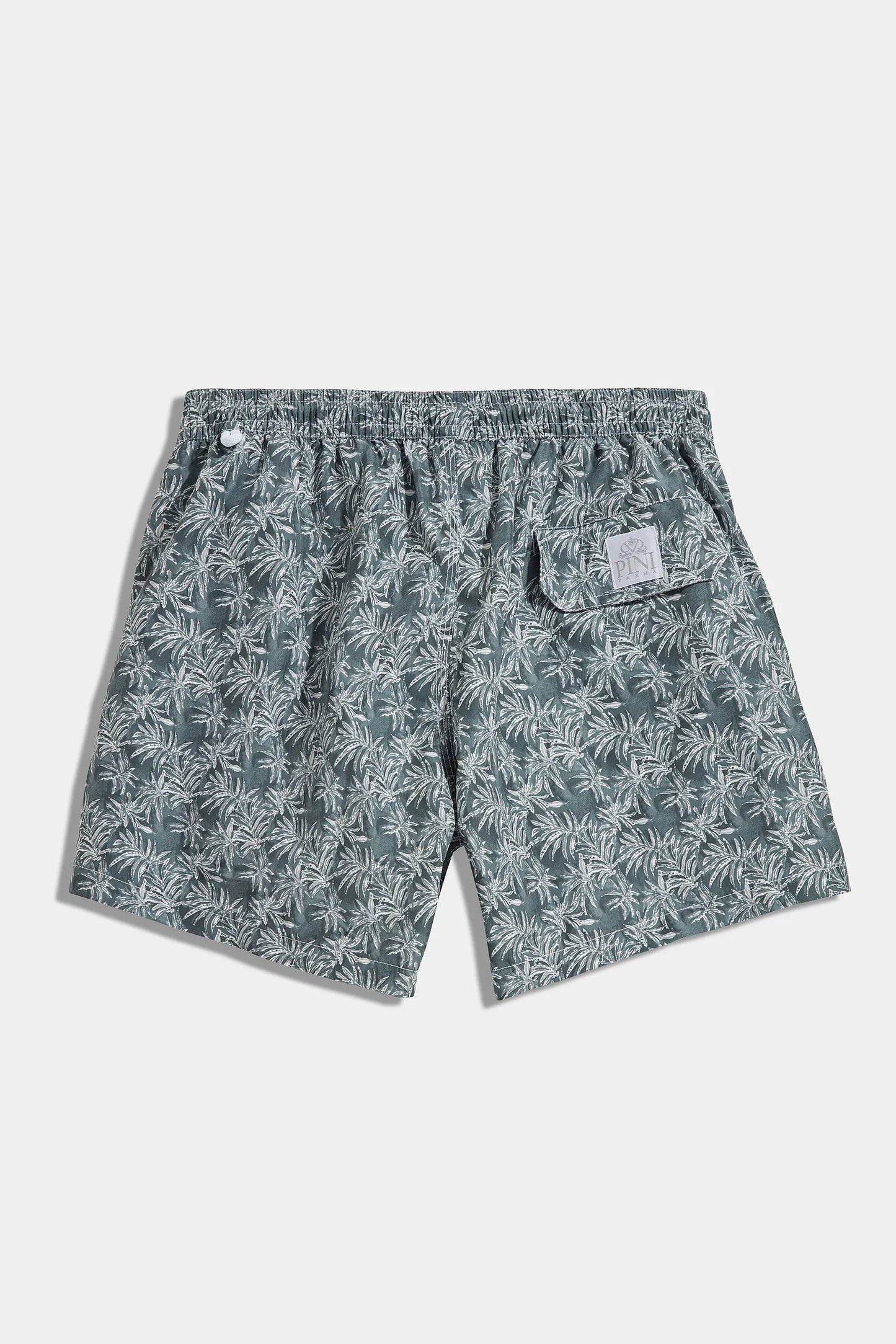 Green palm swimshorts - Made in Italy