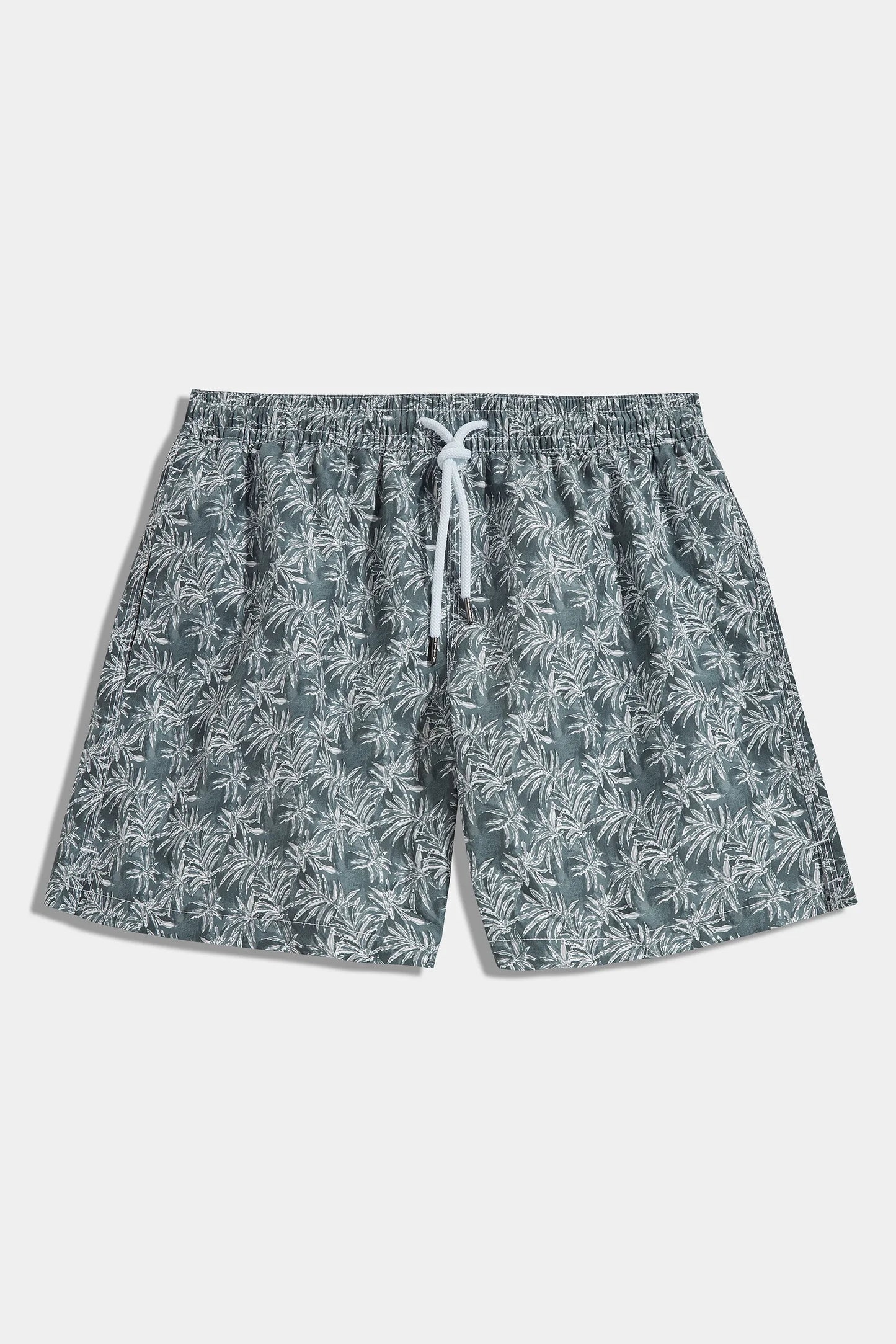 Green palm swimshorts - Made in Italy
