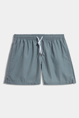 Green seersucker swimshorts - Made in Italy