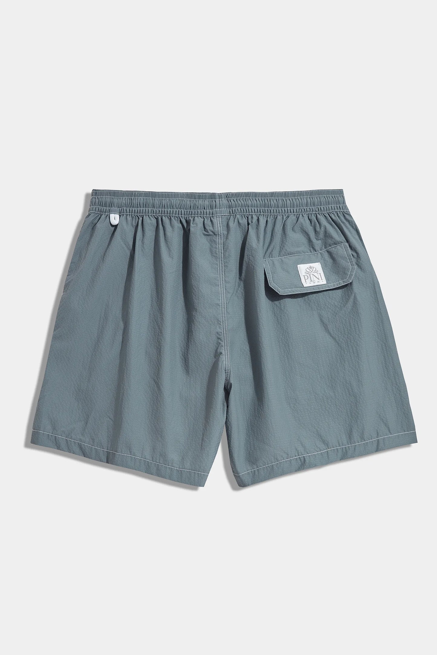 Green seersucker swimshorts - Made in Italy