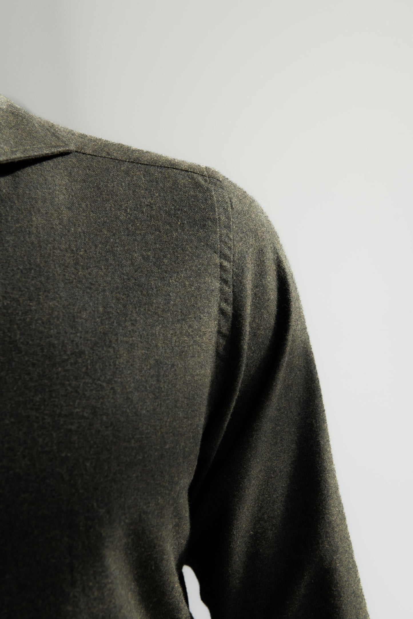 Green Shirt - Flannel Touch - Made in Italy