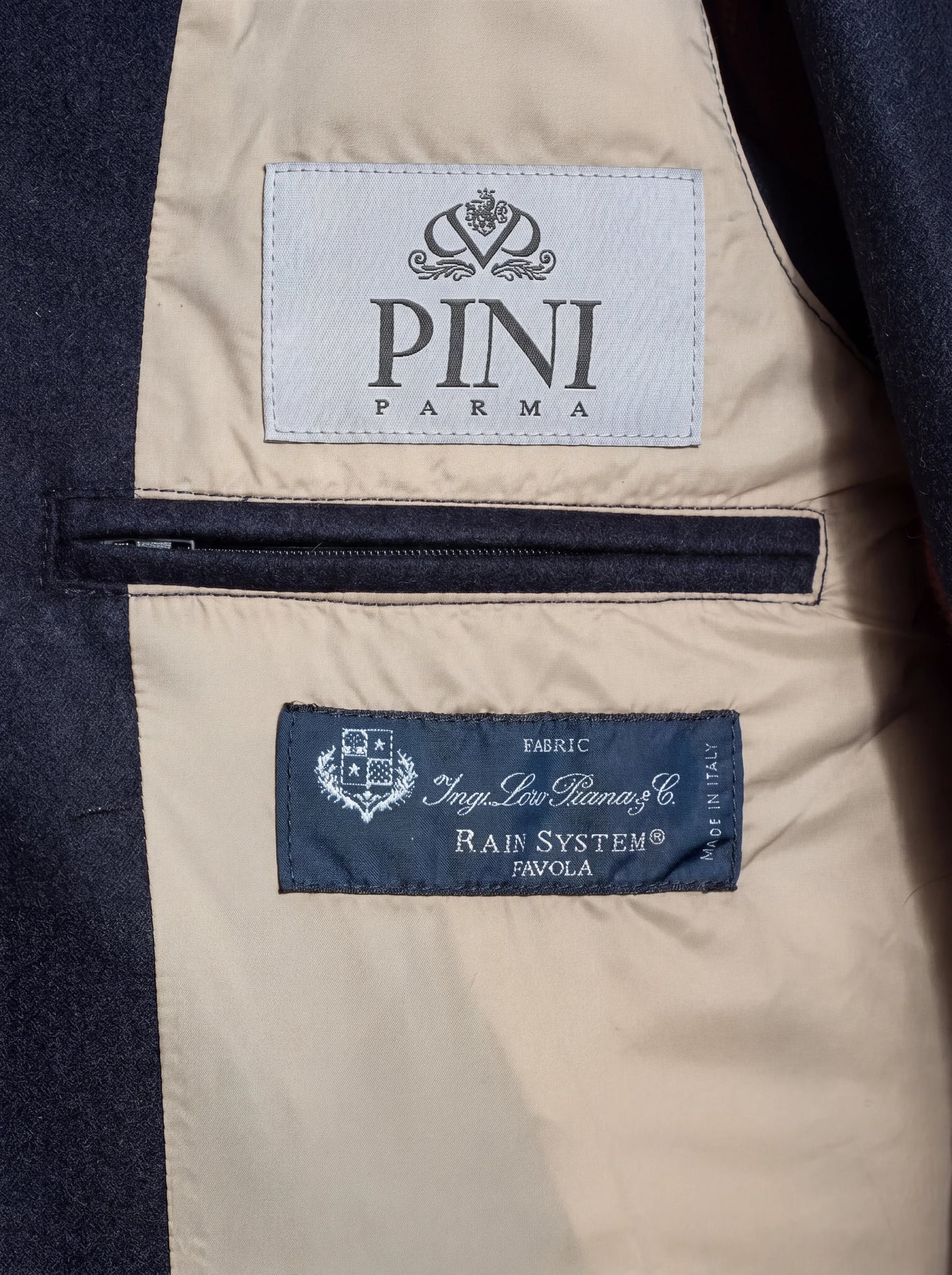 Blue vest with zip – Made in Italy