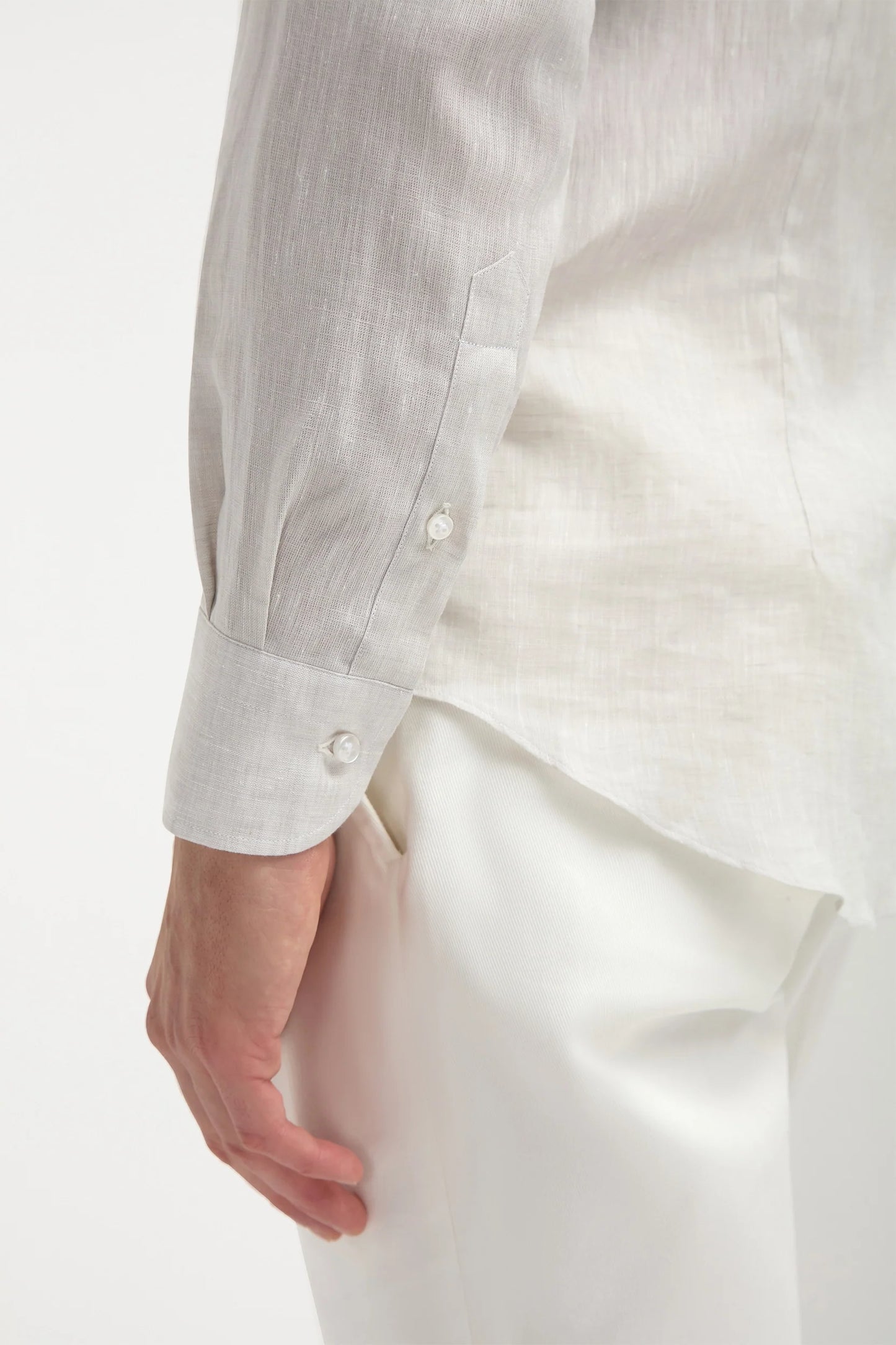 Sand linen shirt - Made in Italy