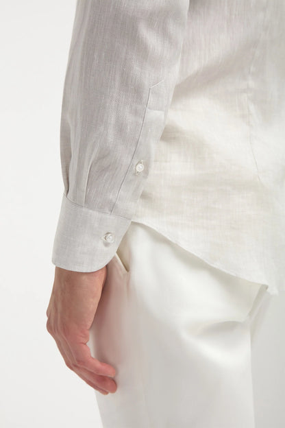 Sand linen shirt - Made in Italy