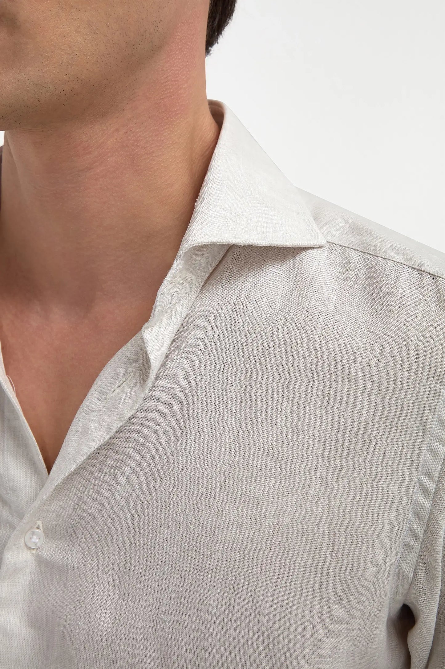 Sand linen shirt - Made in Italy