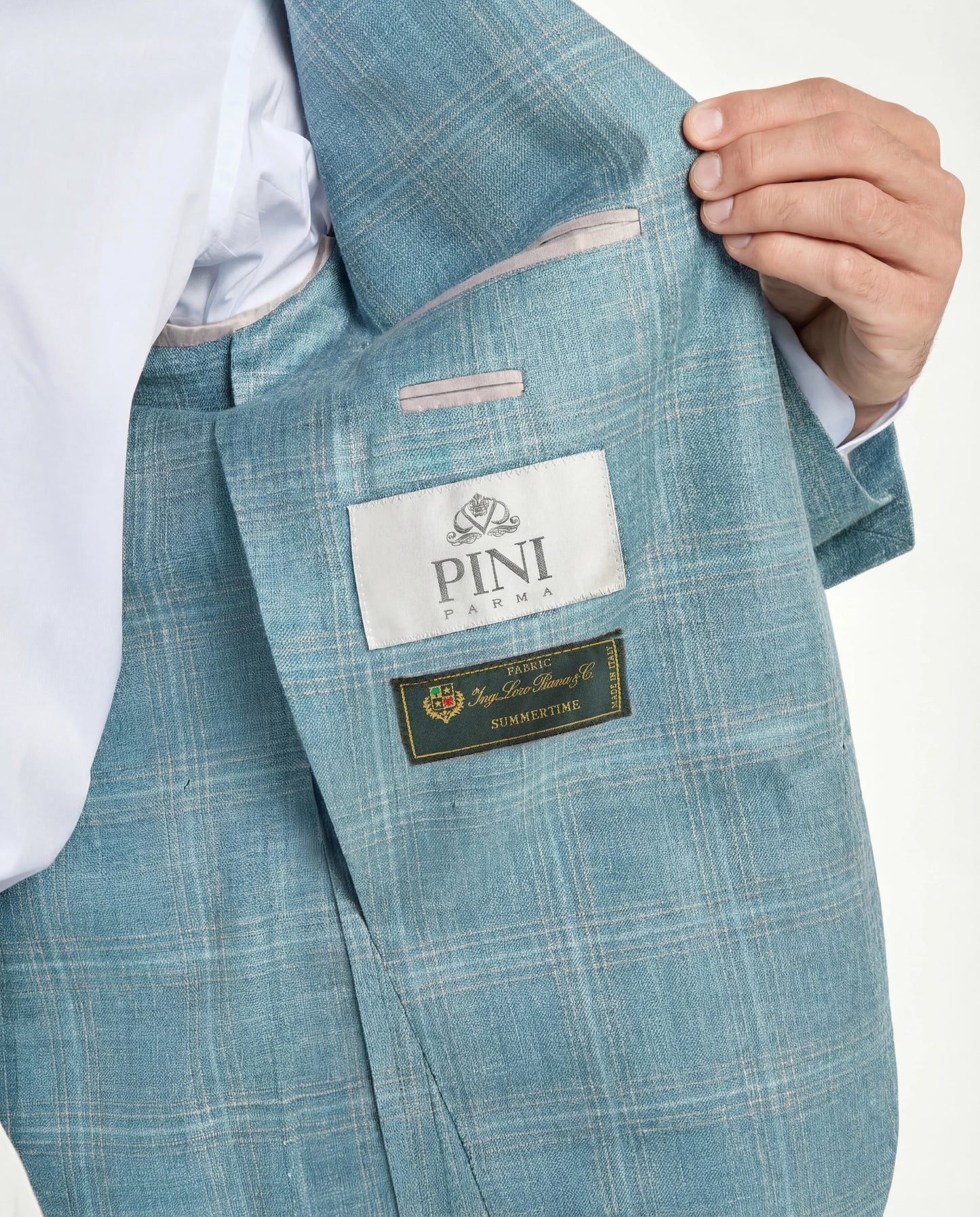 Light teal Neapolitan jacket - Made in Italy